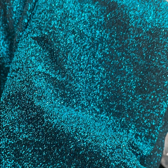 New Years Eve Teal Stardust dress - Picture 6 of 6
